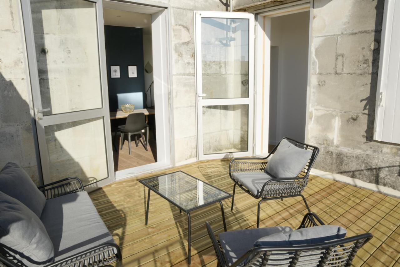T2 De 55M2 Avec Toit Terrasse, Hyper Centre, Wifi, Draps, Savons Et Serviettes Fournis Cognac Bagian luar foto